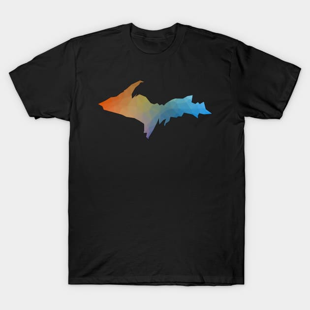 Low Poly U.P. T-Shirt by Bruce Brotherton